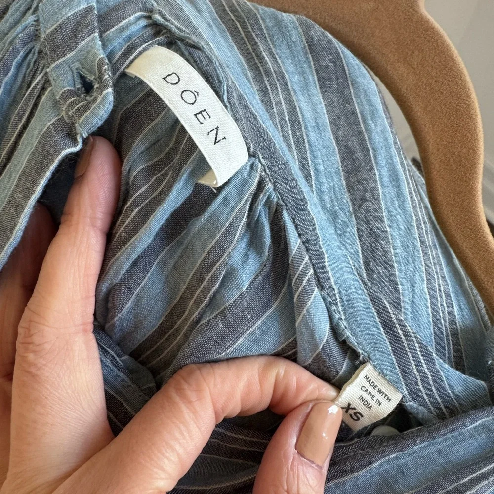 DOEN Jo Dress in Indigo Stripe - XS - Picture 5 of 5